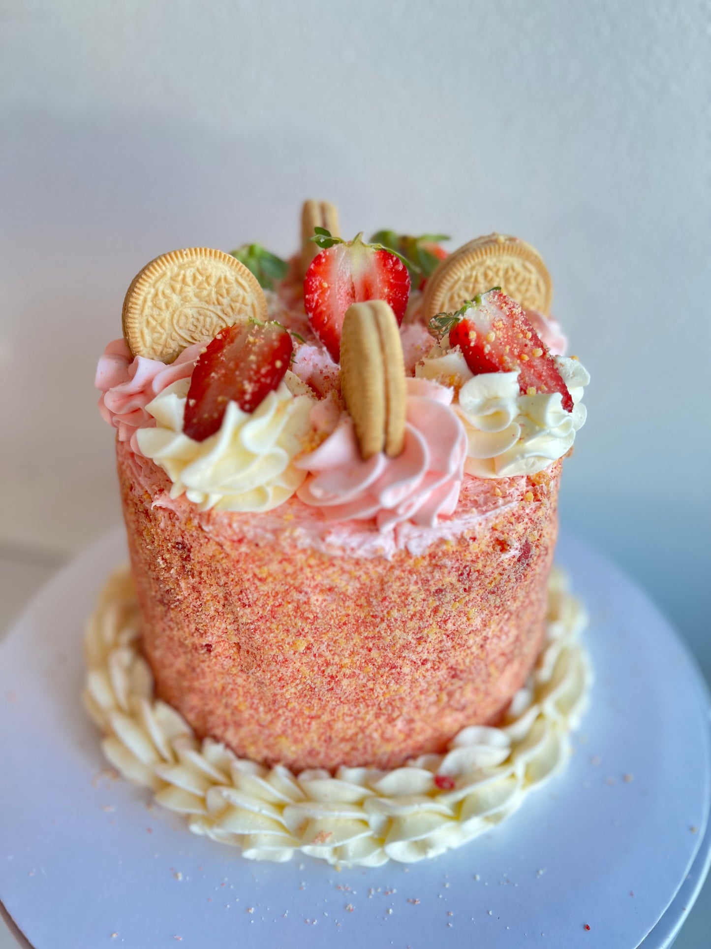 Strawberry Crunch Cake